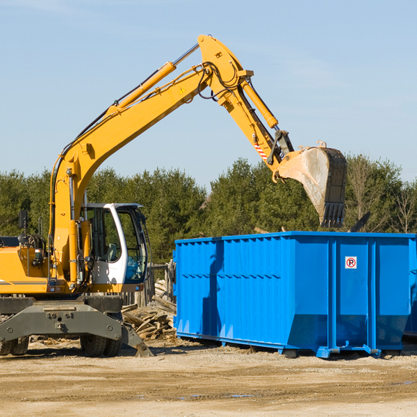 are there any restrictions on where a residential dumpster can be placed in Delaware County